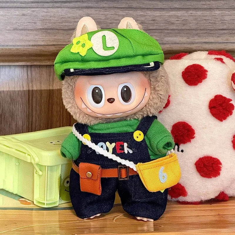 Labubu Doll Clothes - Forest Elf Trendy Cool Set (Clothing Only, No Dolls) toys for girls cute toys