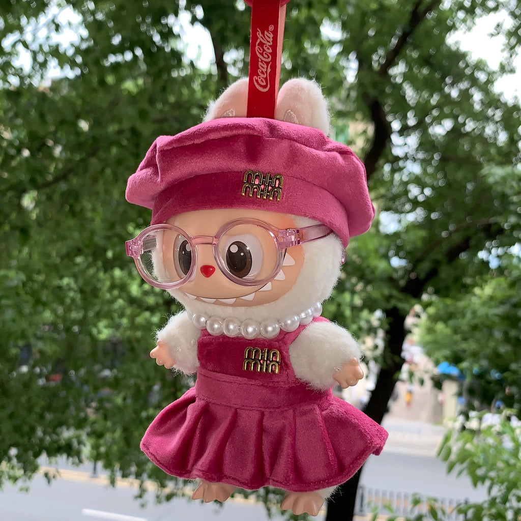 Doll Universal Clothing Mini Plush Cotton Idol  for Doll Clothes For 15-17CM I II III Labubu Outfits Sitting Party Accessories