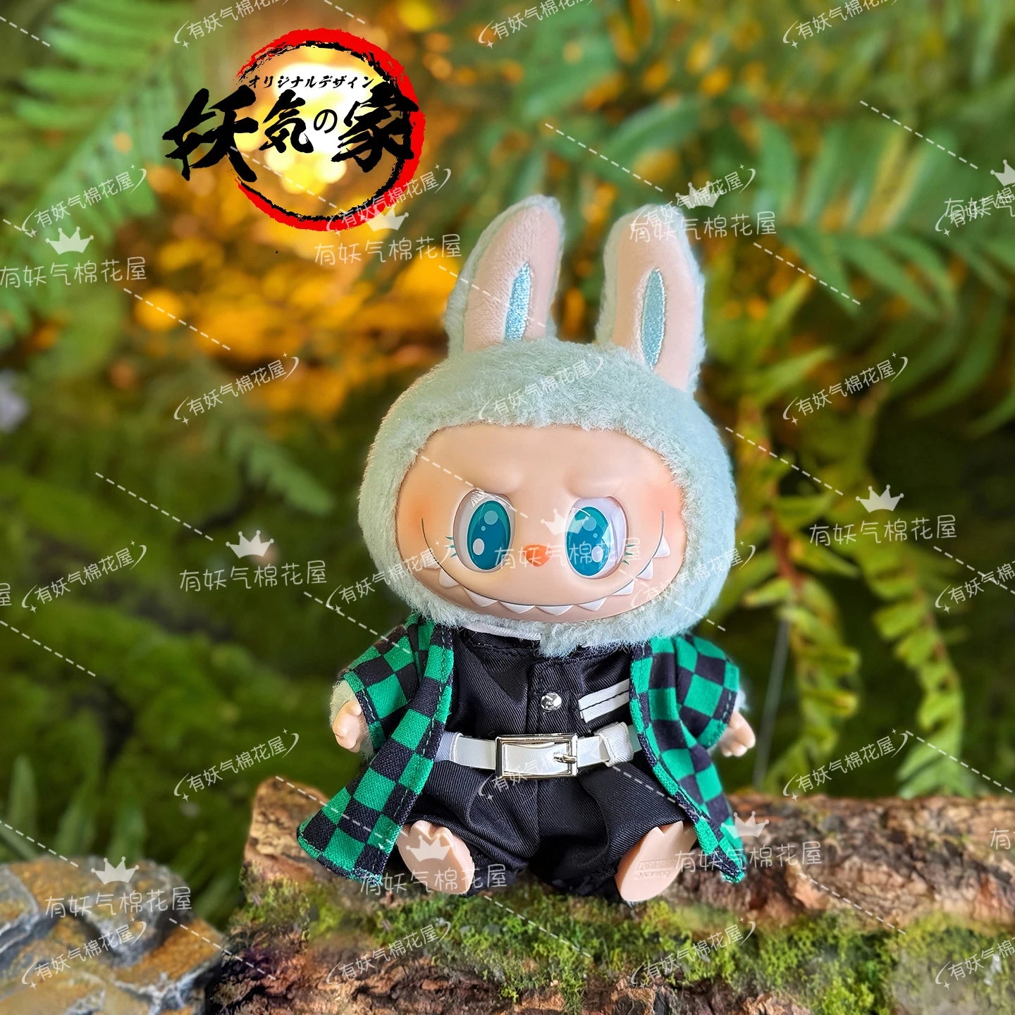 Only Clothes For 17cm V1 V2 V3 Labubu Clothes Outfit Accessories Anime Tanjiro Cute Clothes Set Replaceable Wear Clothes Outfit