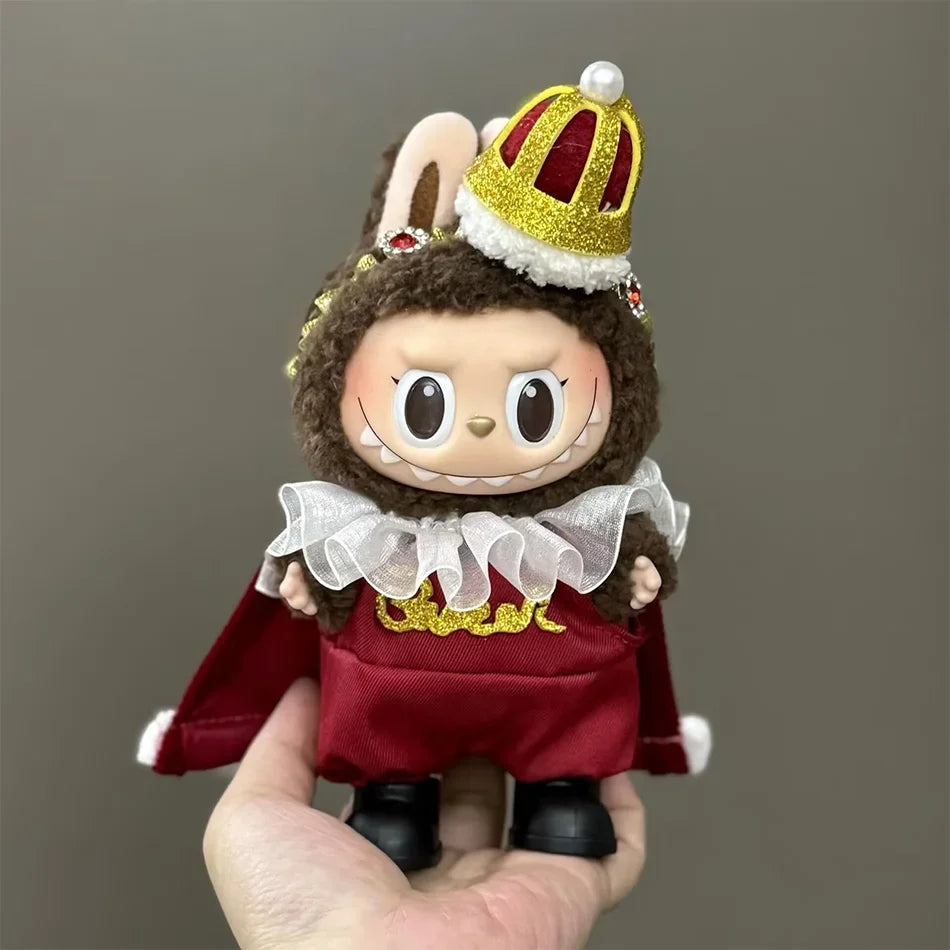 King of Labubu Accessories Clothes Designer Suitable for V1 V2 V3 Labubu Pendants Cute Personality Fashion Birthday Gift