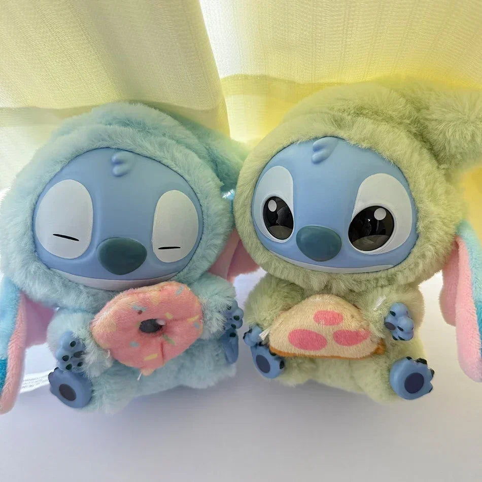 ~@ 2025 New Stitch Eat Some Thing Before Sleep Series Vinyl Blind Box Bag Pendant Cute Plush Doll Mystery Box Toy Surprise Gifts