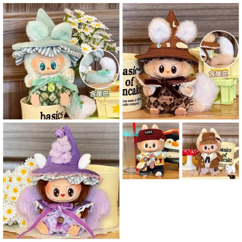 Labubu Doll Clothes - Forest Elf Trendy Cool Set (Clothing Only, No Dolls) toys for girls cute toys