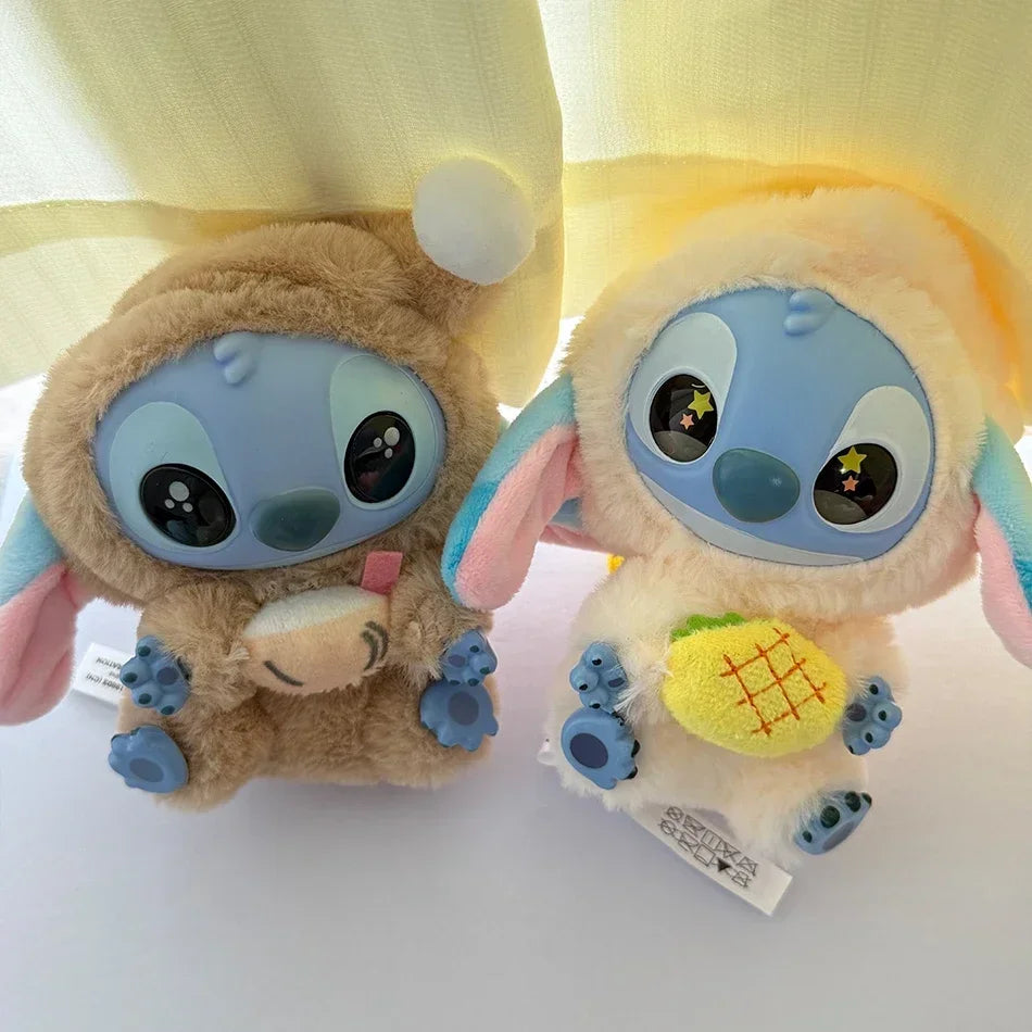 ~@ 2025 New Stitch Eat Some Thing Before Sleep Series Vinyl Blind Box Bag Pendant Cute Plush Doll Mystery Box Toy Surprise Gifts