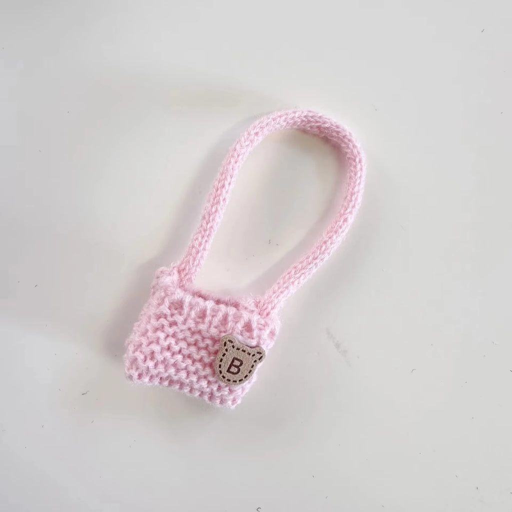 15Cm 17Cm Labubu 1st To 3rd Generation Costume Change Clothes Knitted Rabbit Sweater With Hat And Small Bag Collection