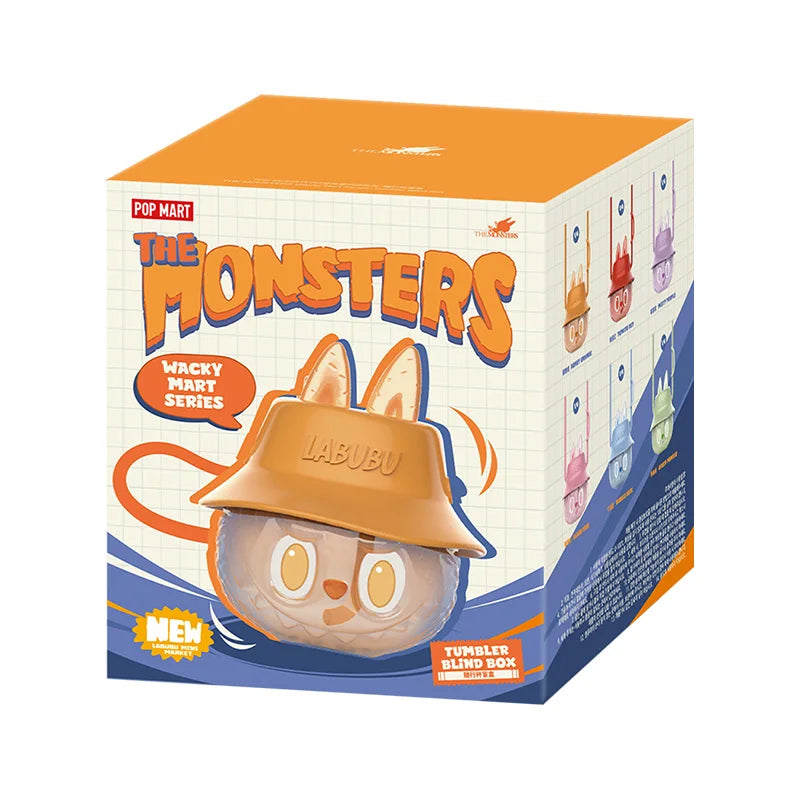 Genuine Popmart Labubu The Monsters Wacky Mart Series Tumbler Blind Box Home Decoration Kawaii Model Birthday Gift For Girl