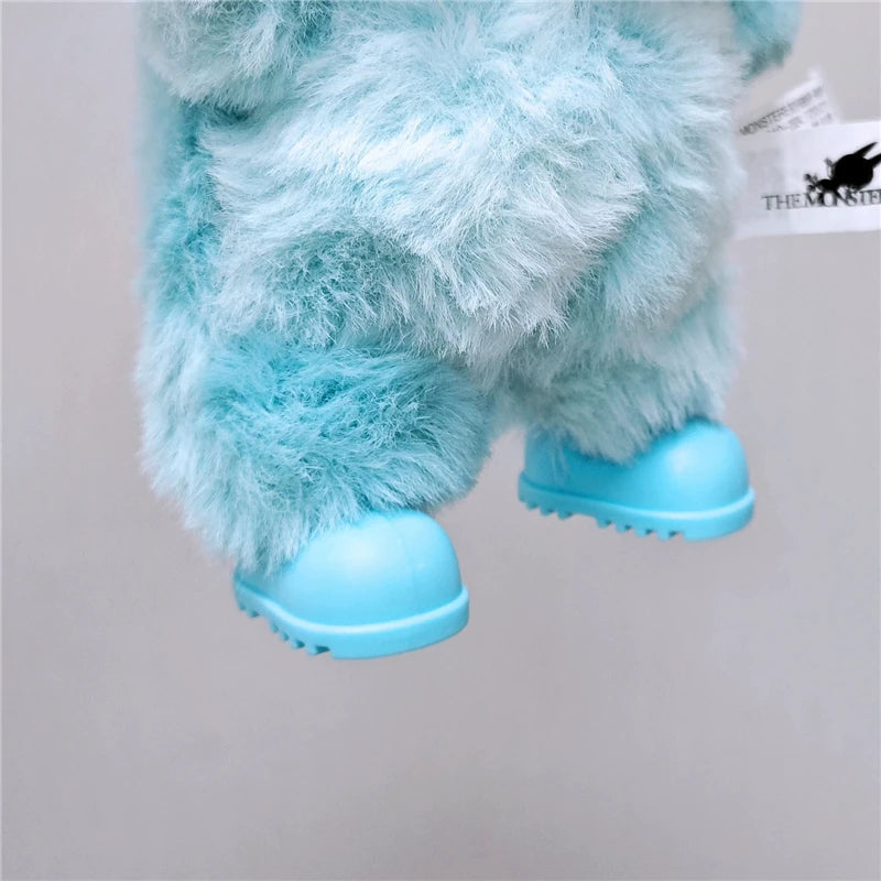 For 15 17cm Labubu Doll Winter Down Vest With Jeans Shoes Complete Outfit Clothes Down Jackets Laser Skiwear Fashion Clothing