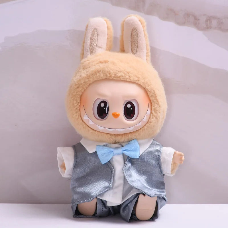 [clothes only] second-generation labubu sitting party vinyl blind box Labbu clothes fashion cute skirt baby clothes cute.