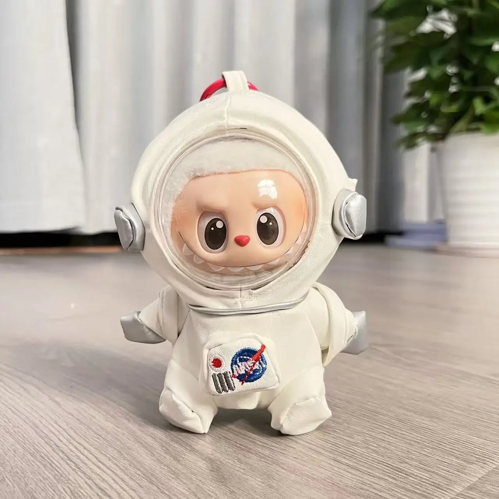 for 17cm Labubu Doll Clothes Fashion Clothes Astronaut Set Doll Clothes Shoulder Bag Dolls Accessories Gifts