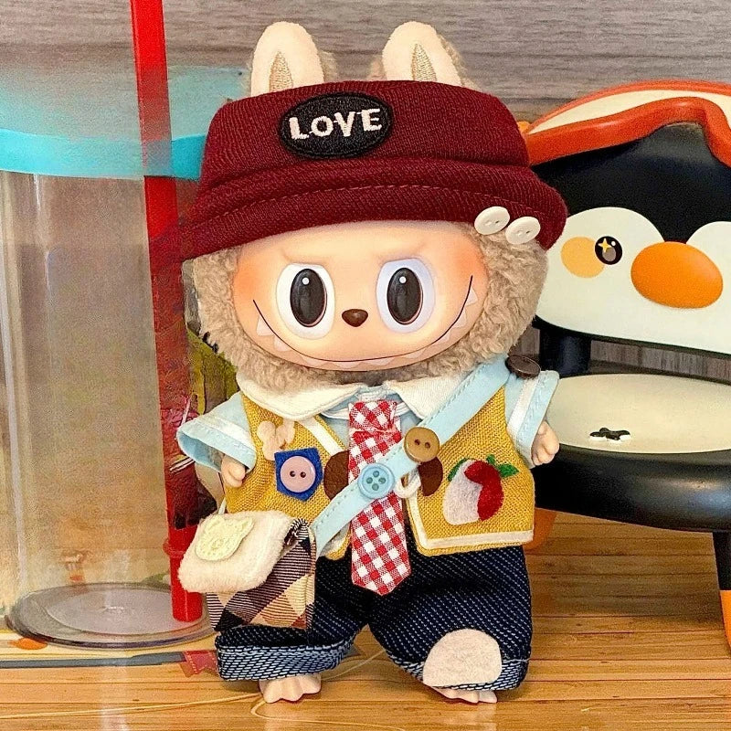 Labubu Doll Clothes - Forest Elf Trendy Cool Set (Clothing Only, No Dolls) toys for girls cute toys