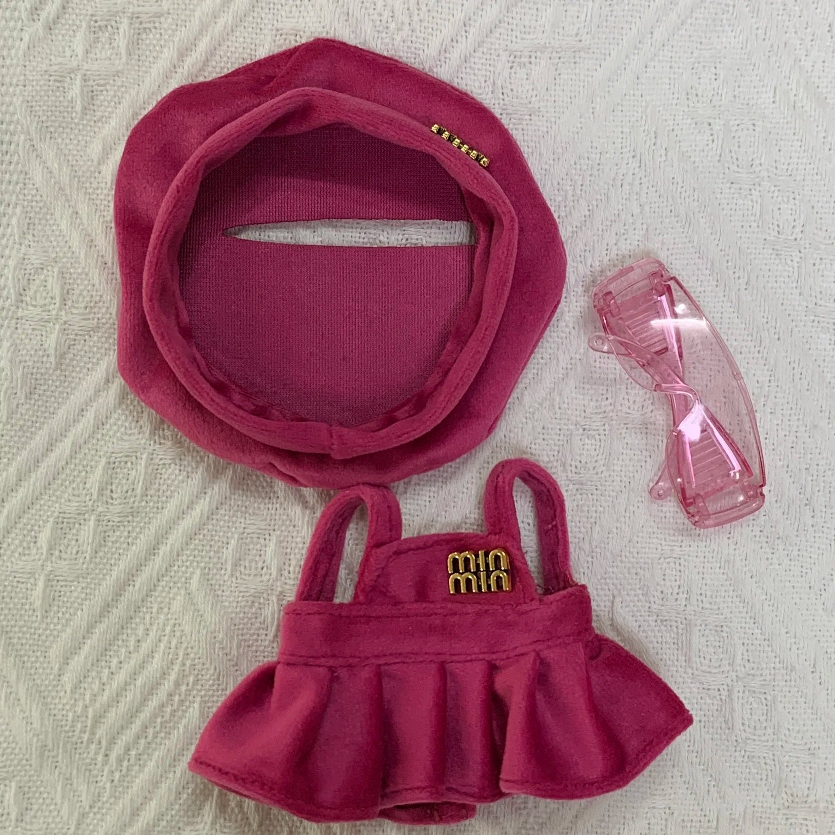 Doll Universal Clothing Mini Plush Cotton Idol  for Doll Clothes For 15-17CM I II III Labubu Outfits Sitting Party Accessories