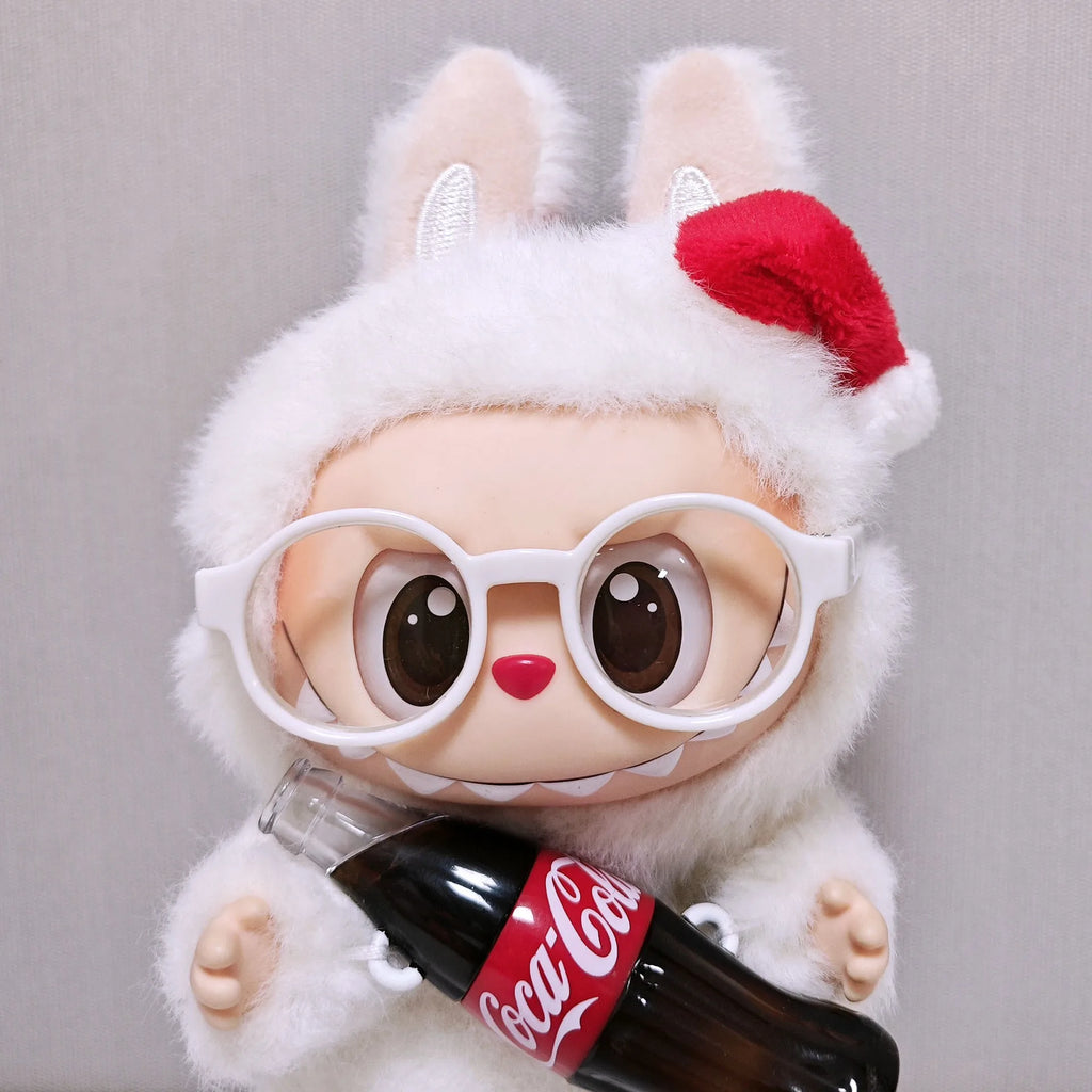 Labubu Doll Digital Camera Guitar Dolls House Decoration Accessory Mini Water Bottle Cup for EXO Doll Sunglasses Baby Dress Up