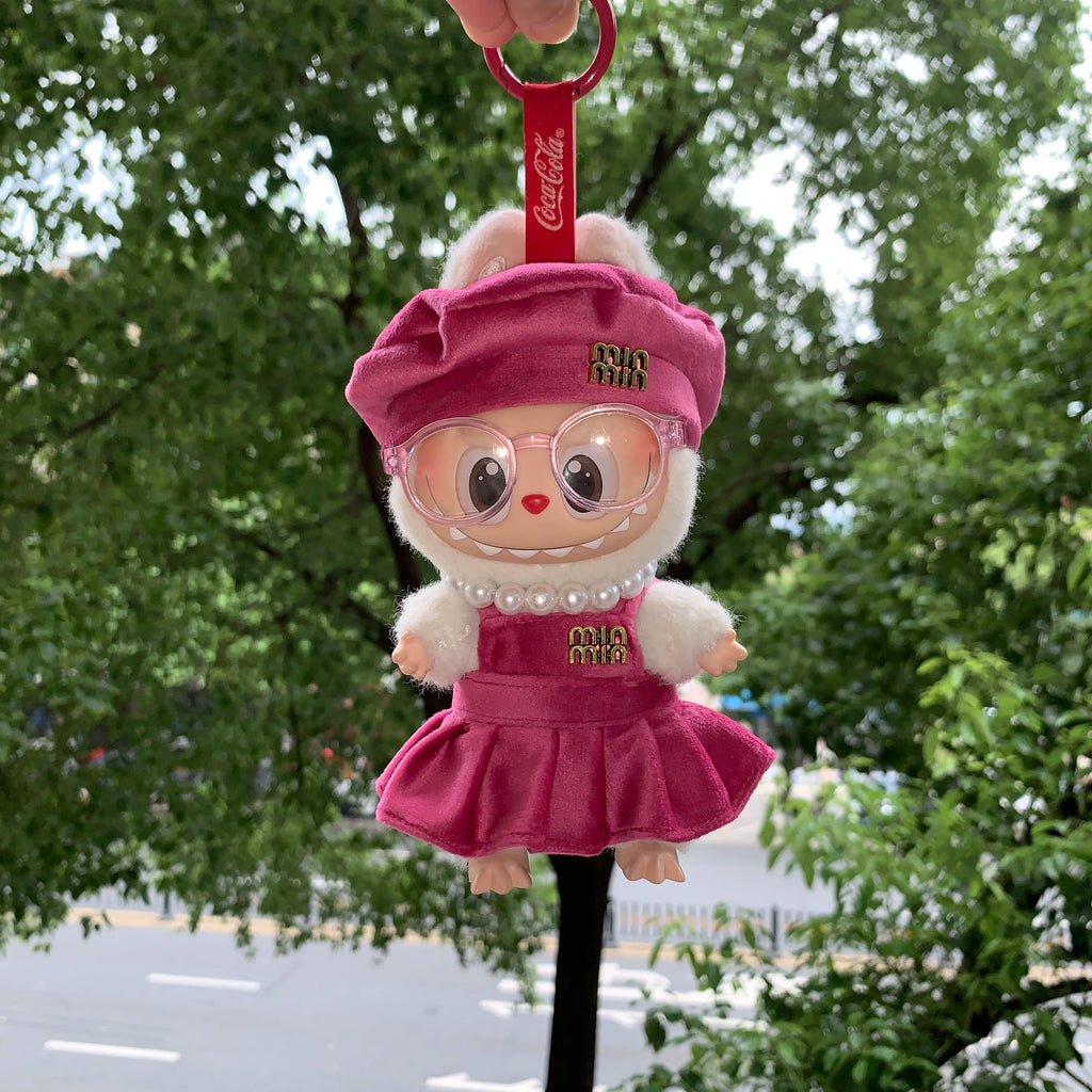 Doll Universal Clothing Mini Plush Cotton Idol  for Doll Clothes For 15-17CM I II III Labubu Outfits Sitting Party Accessories