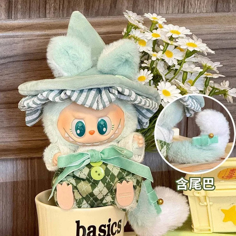 Labubu Doll Clothes - Forest Elf Trendy Cool Set (Clothing Only, No Dolls) toys for girls cute toys