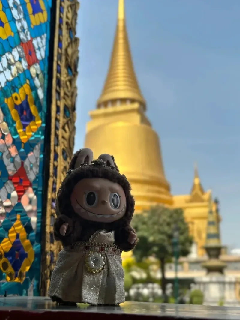 New POPMART 100%Original Genuine Thai Limited Edition LABUBU Plush Toy Pendant Doll Surprise Birthday and Christmas Gift