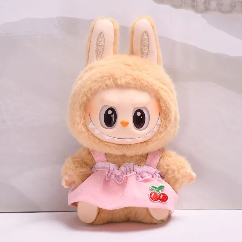 [clothes only] second-generation labubu sitting party vinyl blind box Labbu clothes fashion cute skirt baby clothes cute.