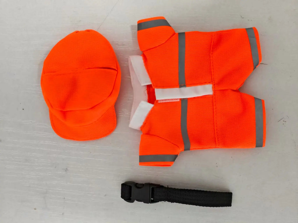 Suitable For Labubu Children'S Clothing 17cm Canvas Clothing Handcuffs Combo Set Doll Clothing Doll Accessories Role-Playing