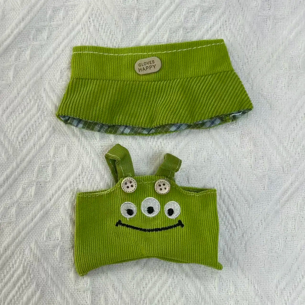 cute gifts for Labubu Sitting Party V1 V2 Autumn Onesie Hat Set Accessories 17cm Mini Doll'S Clothes Outfit Accessories