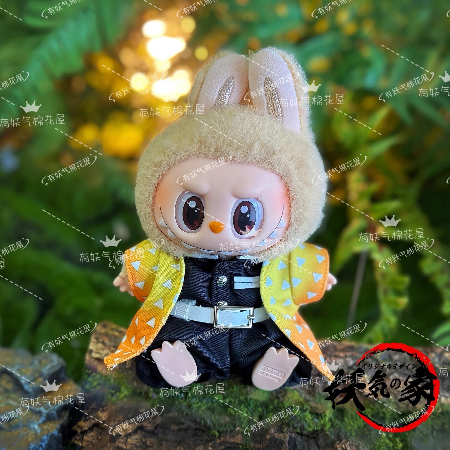 Only Clothes For 17cm V1 V2 V3 Labubu Clothes Outfit Accessories Anime Tanjiro Cute Clothes Set Replaceable Wear Clothes Outfit