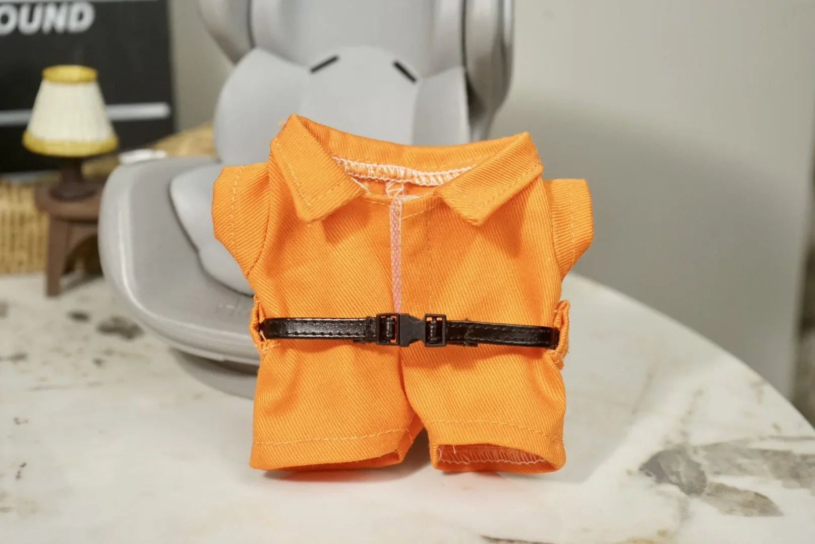 Suitable For Labubu Children'S Clothing 17cm Canvas Clothing Handcuffs Combo Set Doll Clothing Doll Accessories Role-Playing