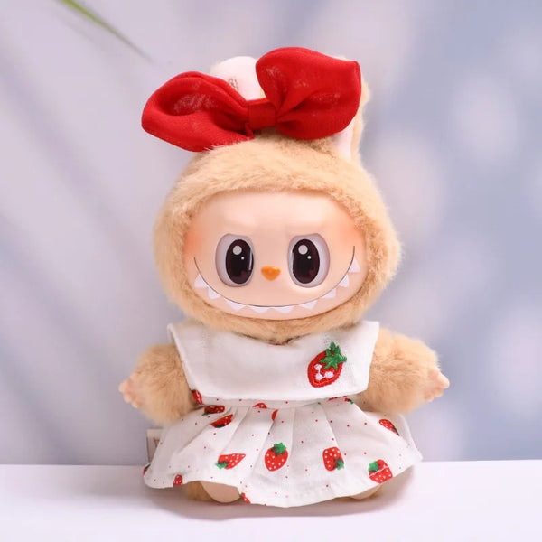 [clothes only] second-generation labubu sitting party vinyl blind box Labbu clothes fashion cute skirt baby clothes cute.