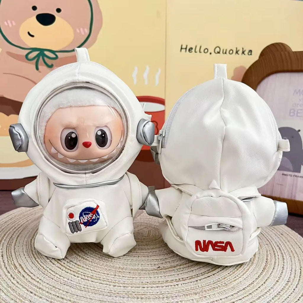 for 17cm Labubu Doll Clothes Fashion Clothes Astronaut Set Doll Clothes Shoulder Bag Dolls Accessories Gifts